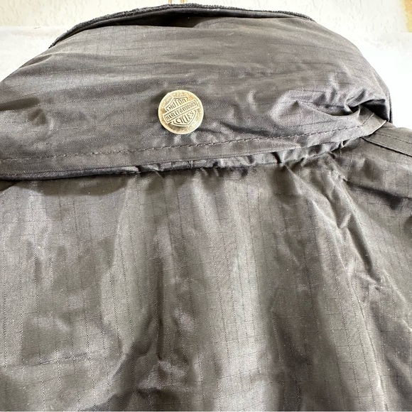 Harley Davidson Complete Rain Suit Jacket Pants Overalls Large Men's Black - Picture 8 of 16